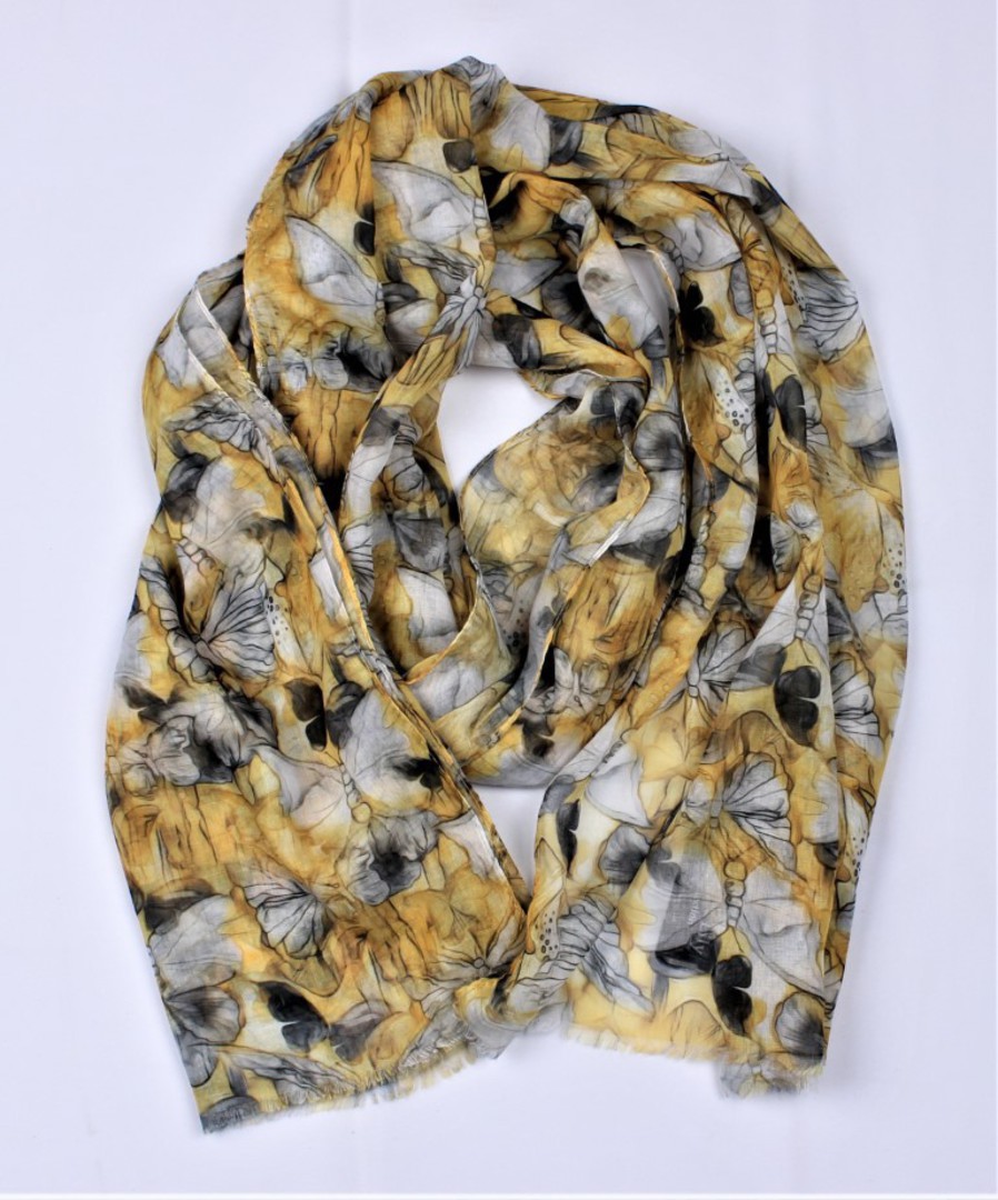 Alice & Lily printed scarf yellow Style : SC/4920/YEL image 0